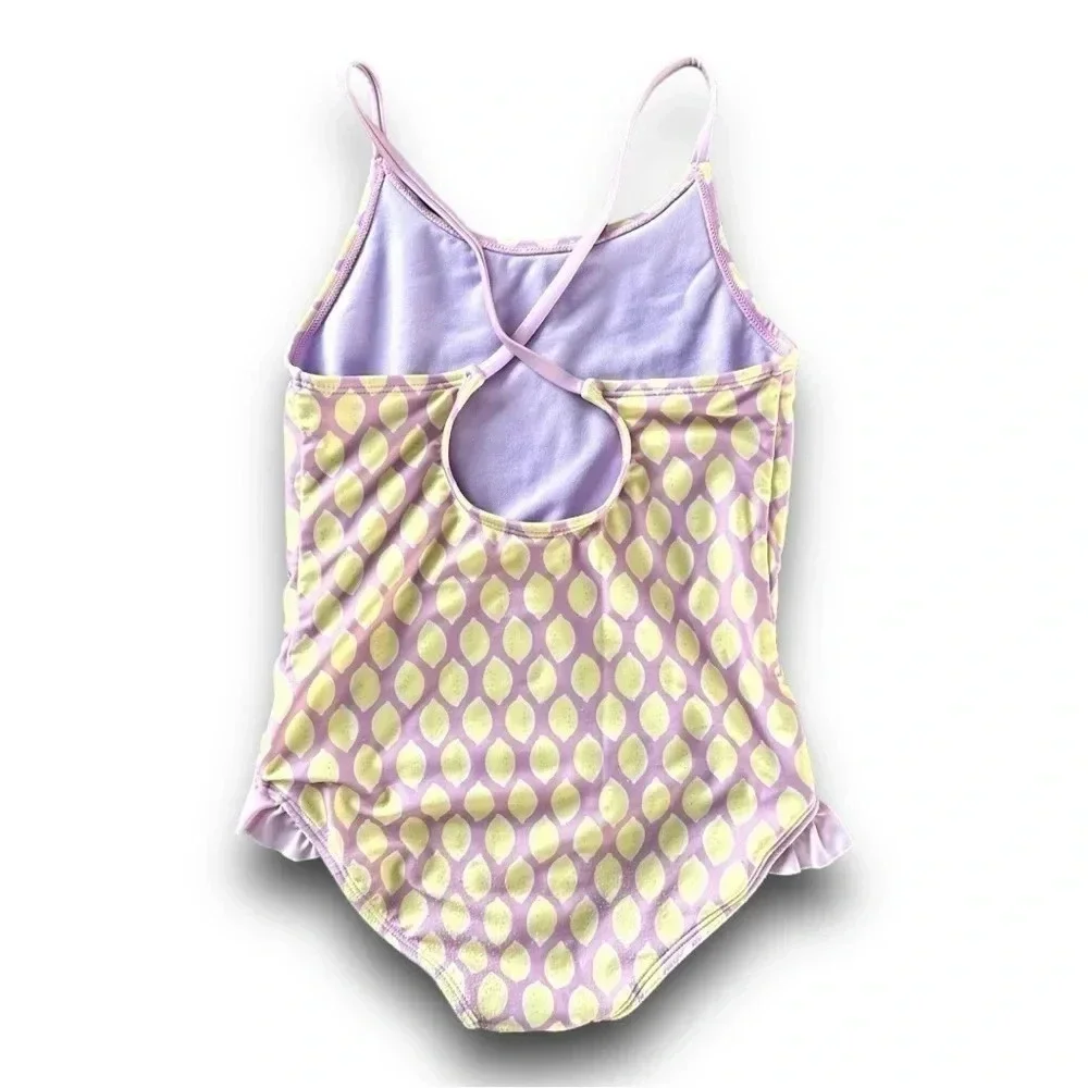 Cat & Jack | Girls Lemon Print One Piece ((M)/7-8 yrs) 🍋